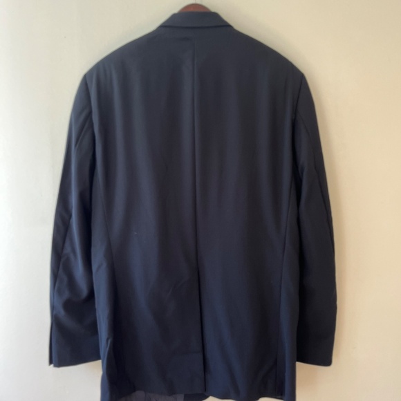 Hugo Boss Sz 40R Black Virgin Wool Blazer Suit Pockets has a FLAW - Picture 14 of 14